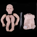 Real Touch Large Silicone 29'' Reborn Kit Awake Baby Doll Blank Head Limb Mold and Cloth Body Set