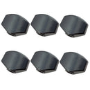 6 Pieces Tuning Peg Machine Heads Knobs Handle Cap for Guitar Parts Black
