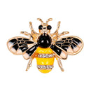 Lovely Enamel Honeybee Bug Brooch Insect Lapel Pin Boutonniere Jewelry