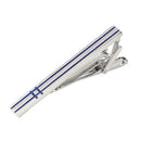 Brass Tie Bar Men's Formal Tie Clip With Stripe Elegant Necktie Bar Design