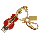 Violin Pen Drive U Disk Slim Gift Flash Stick Memory USB for Laptop Red 32GB