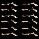 Women Girls Ladies Stylish Leaf U-Shaped Ear Clips Stud Earrings Banquet Date Shopping Party Supplies Gold