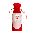 Santa Claus Wine Bottle Cover Wedding Xmas Birthday Party Gift Wrapper Bag