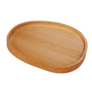 Wooden Serving Tray Dinner Plate Serving Tea Breakfast Beech Kitchen Platter Oval