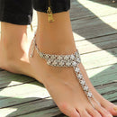 Boho Vintage Retro Barefoot Sandal Beach Anklet Chain Toe Ring Foot Bracelet