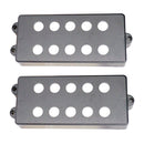 2Pcs Humbucker Pickup Cover Double Coil for 5-String Electric Bass Replacement Parts