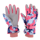 1 Pair Winter Warm Gloves Kids Ski Snow Snowboard Fingers Mittens Warm Biking Sports Mitts for Children