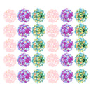 30 Pieces Rhinestone Spacer Crystal Clay Round Beads Jewelry Findings DIY Crafts Decoration