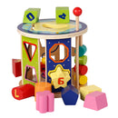 Multifunction Puzzle Education Colorful Beads Cube Wooden Educational Toy