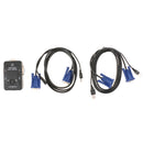 2-Port USB VGA KVM Switch Box+Cables for Computer Sharing Monitor Keyboard