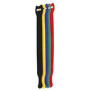 Nylon Straps Fastener Cable Tie Wire Hook and Loop Organiser 5pcs 5 Colors