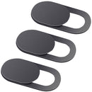 3 Pack Webcam Cover Privacy Sticker - Removable & Reusable Web Camera Cover for Android PC Laptops MacBooks IOS Smartphones iPad Tablet ect -T1 Black