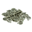 50pcs Tibetan Silver Pendant Charms DIY Findings Crafts Hollow Star Heart LOVE Vintage Family Jewelry