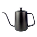 Tea Coffee Pot Moka Kettle Gooseneck Kitchen Cafe Appliances 600ml Black