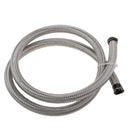 AN 6 High Temperature Stainless Steel Braided Racing Car Hose Fuel Oil Line 3.28 Feet Silver