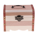 Wooden Medium Treasure Chest Piggy Bank Safe Mony Box for Children Birthday Christmas Gift