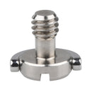 Mini 1/4'' D-Ring Screw Stainless Steel for DSLR Cam Camcorder Camera Tripod Quick Release QR Plate LS007