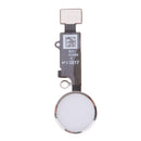 Replacement Home Menu Button for iPhone 8 / 8 Plus with Flex Cable Touch ID Sensor Main Key Assembly, Silver