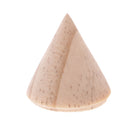 Unpainted Plain Cone Shaped Wooden Ring Jewelry Display Stand Holder Organizer S
