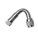 Car Motorcycle Chrome Plated Brass Wheel Tire Valve Extension Adaptor 45 Degree