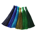 6 Pieces Small Silky Tassels Trim for Sewing Craft Scrapbooking Card Making