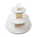 Cake Pop & Cupcake Stand , White Plastic 3 Layer Tray Display Rack Holder