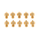 10x3D Printer 0.4mm Extruder Brass Nozzle Print Head for MK8 Makerbot RepRap Precision Machined