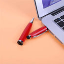 Multi Function 8GB USB Flash Drive Ballpoint Pen Capacitive Touch Stylus Pen for Android Devices and Tables,Red