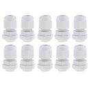 10Pc Waterproof IP68 Nylon Cable Glands Joints with Locking Nut and Washer PG7