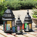 LANTERN METAL CASTLE HANGING HOUSE GARDEN TEA LIGHT CANDLE HOLDER WEDDING