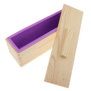 Multi-functional Rectangular Silicone Loaf Toast Bread Pastry Backing Cake Soap Handmade Mold Crafts Moulds 900ml Purple