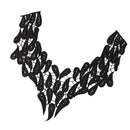 V-neck Hollow Embroidery Neckline Collar Lace Trim Clothes Decorative Applique Patch Embellishment