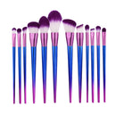 12pcs Professional Makeup Brushes Kit Face Eye Foundation Eyeshadow Kabuki Blending Contouring Brush Set Powder Blush Concealer Make Up Tool