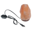 Himalayan Salt Lamp Ionizing Air Purifier Rock with Dimmable Switch/Wood Base EU Plug 220V
