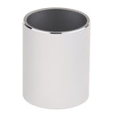 Aluminum Alloy Cylindrical Style Pen Holder Pencil Holder Container - Silver