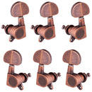 Acoustic Guitar Tuning Peg Tuner Round Machine Head for Electric Guitar 3R3L
