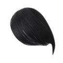 Natural Real Human Hair Side Bangs/Fringe Hand Tied Bangs Fashion Clip-in Hair Extension (Natural Black)