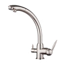 Full Copper Kitchen Bathroom Faucet Full Copper Vegetable Sink 2 Levers Pure Filter Mixer Tap