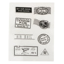 Postmark Theme Silicone Rubber Clear Stamp Cling Seal Scrapbooking Diary Card DIY Craft
