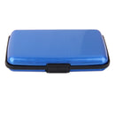 Mini Waterproof Aluminum Metal Business ID Credit Card Holder - Blue