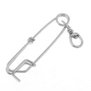 Stainless Steel Long Line Fishing Clip Fishing Connector Float Line Clip Sea Fishing 5.1inch