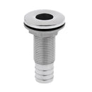 Premium 316 Stainless Steel Boat Thru Hull Fitting Drain Scupper Plumbing Hose Barb for Marine Boat Yacht