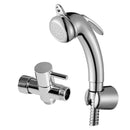 ABS Plastic Toilet Bidet Shower Head, Hot and Cold Fresh Water Sprayer Nozzle Adaptor + Brass Valve