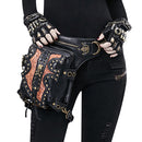 Gothic Punk Drop Leg Waist Bag Motorcycle Fanny Shoulder Pack Hip/Thigh Bag
