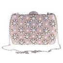 Women Rhinestone Pearl Handbag Wedding Evening Party Clutch Bag Wallet Purse