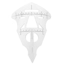 Reusable Plastic Face Eyebrow Measuring Shaper Ruler Lip Tattoo Stencil Measure Permanent Makeup Tool