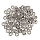 100 Pieces Tibetan Silver Spacer and Stopper Bead for Fashion Jewelry Making 9mm