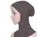 Muslim Women Fashion Clothing Elegant Islamic Ninja Hijab Underscarf Inner Cap Long Shawl Wrap Headwear Accessory Coffee