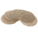 10Pieces Rustic Burlap Hessian Jute Round Pieces Sewing Craft DIY Brown