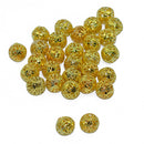 10mm Round Metal Spacer bead DIY Jewelry Making Handmade Gift Pack Of 50PCS Gold